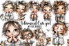 Whimsical Cute Girl Clipart Bundle