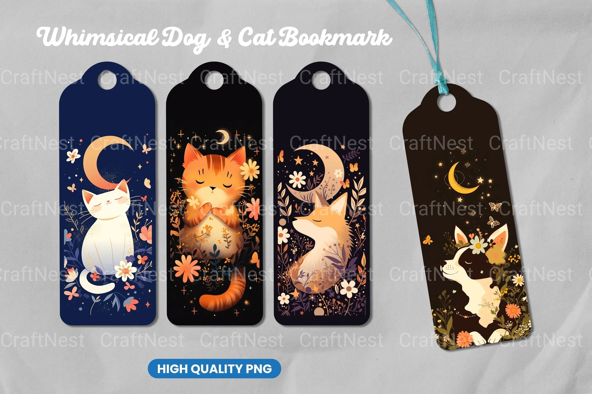 Whimsical Dog & Cat Clipart Bundle - CraftNest - Digital Crafting and Art