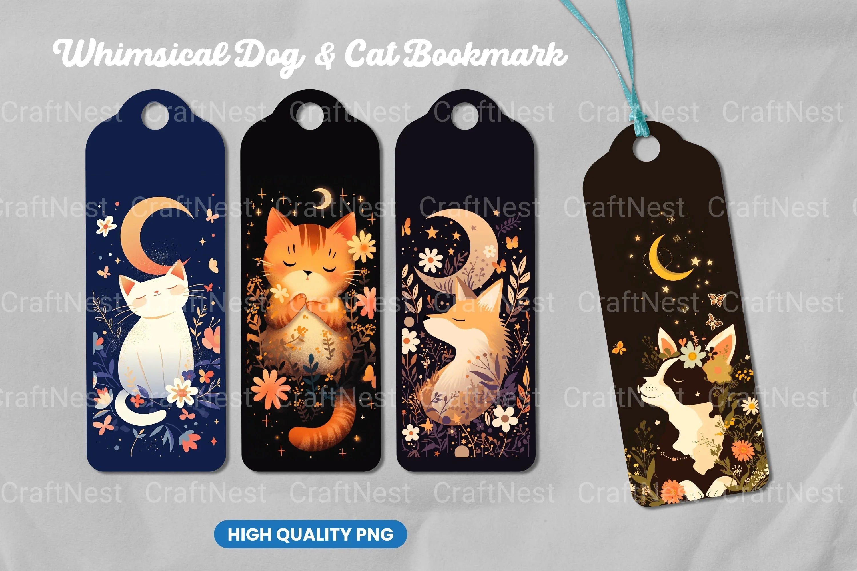 Whimsical Dog & Cat Clipart Bundle - CraftNest - Digital Crafting and Art