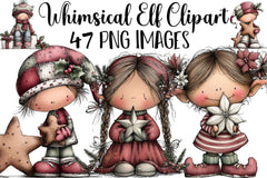 Whimsical Elf Clipart Bundle - CraftNest - Digital Crafting and Art
