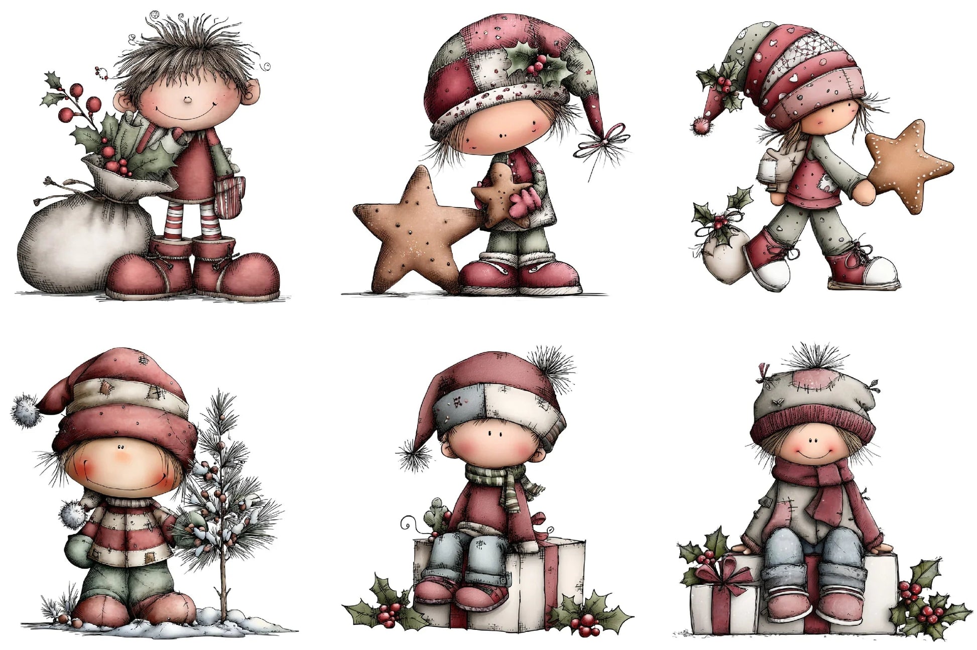 Whimsical Elf Clipart Bundle - CraftNest - Digital Crafting and Art