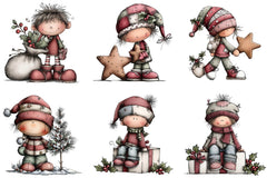 Whimsical Elf Clipart Bundle - CraftNest - Digital Crafting and Art