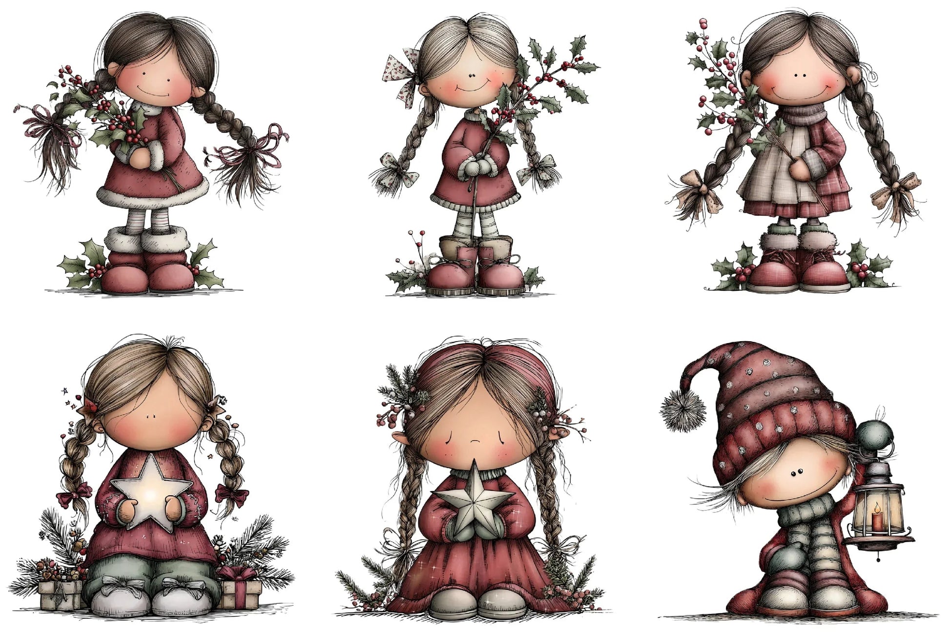 Whimsical Elf Clipart Bundle - CraftNest - Digital Crafting and Art