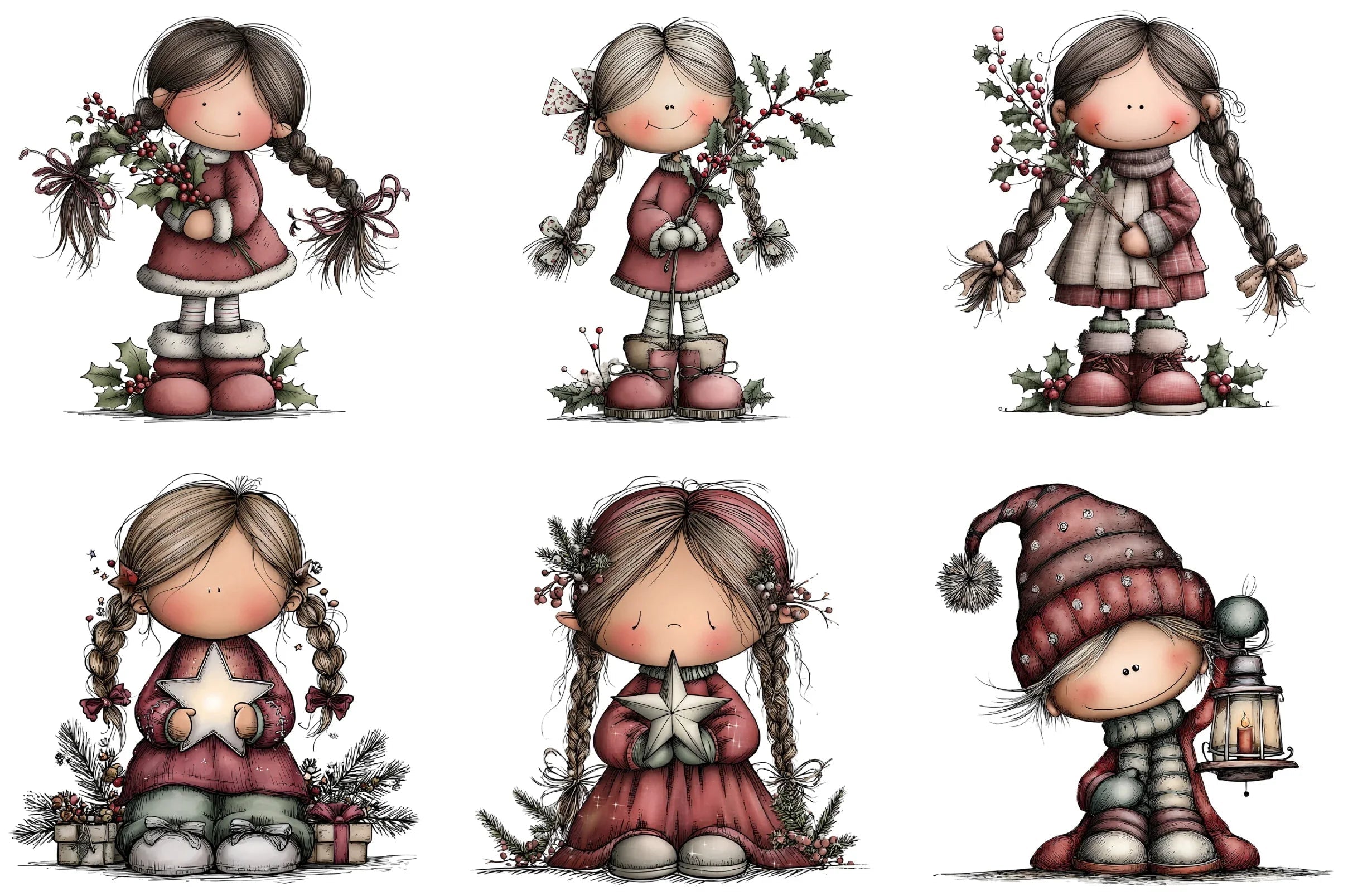Whimsical Elf Clipart Bundle - CraftNest - Digital Crafting and Art