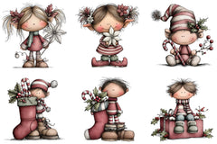 Whimsical Elf Clipart Bundle - CraftNest - Digital Crafting and Art