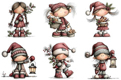 Whimsical Elf Clipart Bundle - CraftNest - Digital Crafting and Art