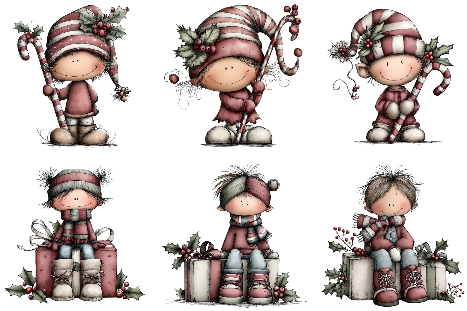 Whimsical Elf Clipart Bundle - CraftNest - Digital Crafting and Art
