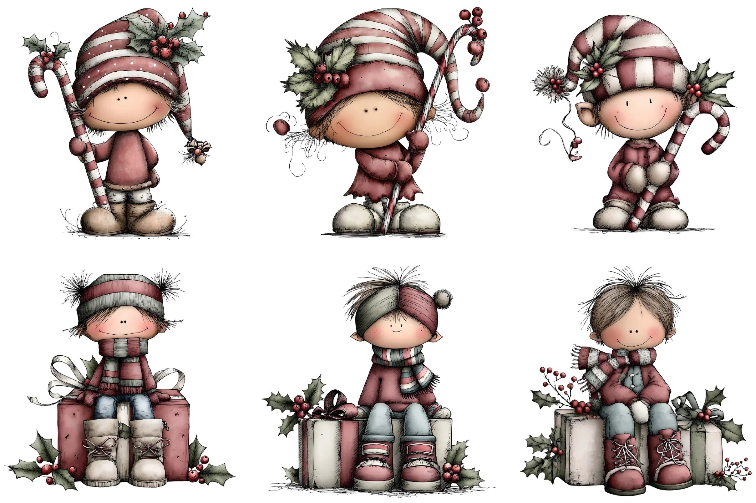Whimsical Elf Clipart Bundle - CraftNest - Digital Crafting and Art