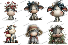Whimsical Farm Animal Clipart Bundle - CraftNest - Digital Crafting and Art