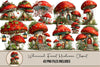 Whimsical Forest Mushroom Clipart Bundle