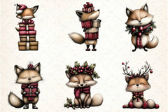 Whimsical Fox Clipart Bundle - CraftNest - Digital Crafting and Art