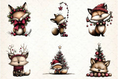 Whimsical Fox Clipart Bundle - CraftNest - Digital Crafting and Art