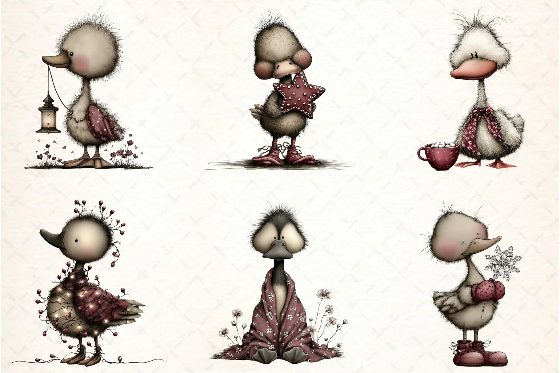 Whimsical Geese Clipart Bundle - CraftNest - Digital Crafting and Art