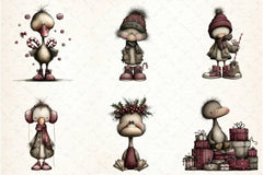 Whimsical Geese Clipart Bundle - CraftNest - Digital Crafting and Art