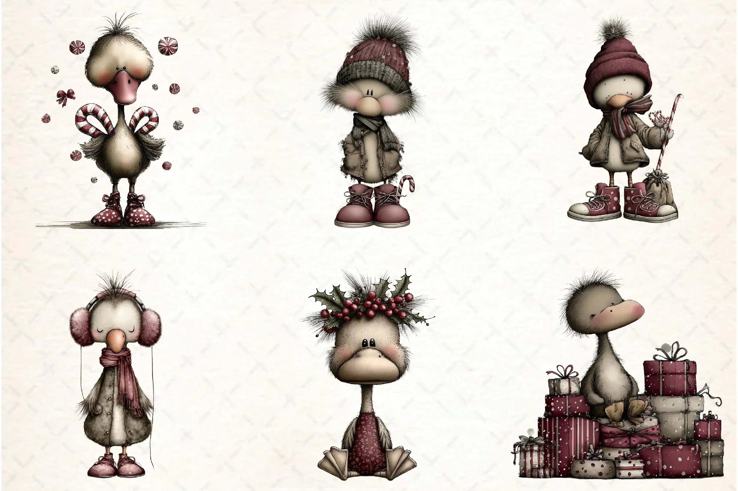 Whimsical Geese Clipart Bundle - CraftNest - Digital Crafting and Art