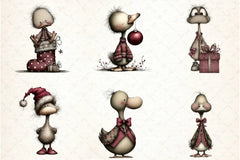 Whimsical Geese Clipart Bundle - CraftNest - Digital Crafting and Art