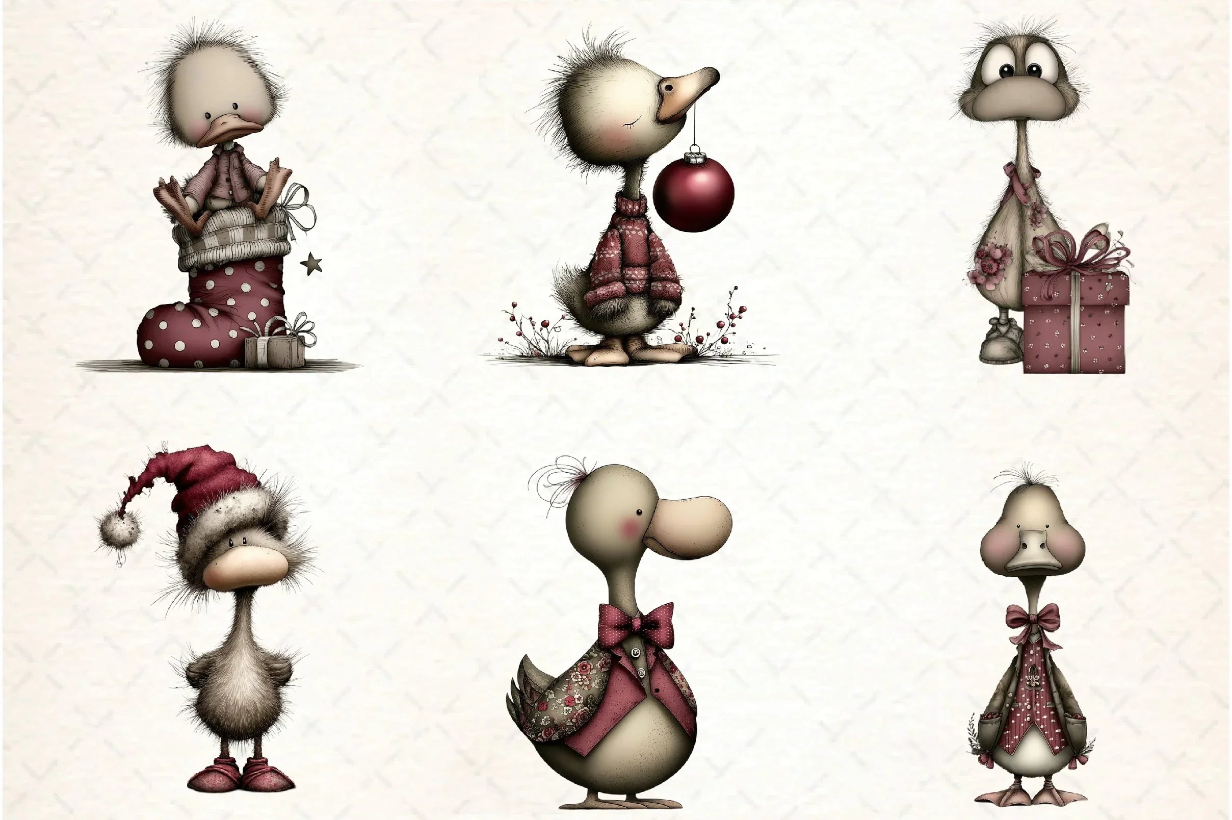 Whimsical Geese Clipart Bundle - CraftNest - Digital Crafting and Art