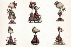 Whimsical Geese Clipart Bundle - CraftNest - Digital Crafting and Art