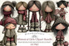 Whimsical Girls Clipart Bundle