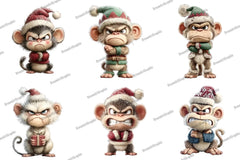 Whimsical Grumpy Christmas Clipart Bundle - CraftNest - Digital Crafting and Art