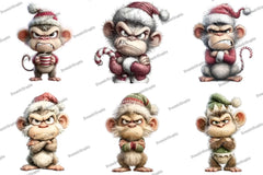 Whimsical Grumpy Christmas Clipart Bundle - CraftNest - Digital Crafting and Art