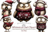 Whimsical Owl Clipart Bundle