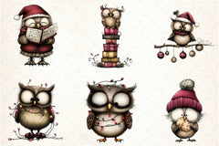 Whimsical Owl Clipart Bundle - CraftNest - Digital Crafting and Art