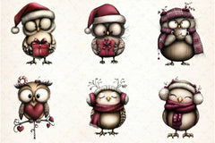 Whimsical Owl Clipart Bundle - CraftNest - Digital Crafting and Art