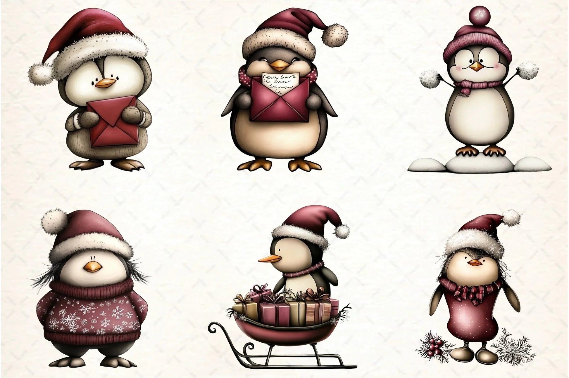 Whimsical Penguin Clipart Bundle - CraftNest - Digital Crafting and Art
