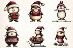 Whimsical Penguin Clipart Bundle - CraftNest - Digital Crafting and Art