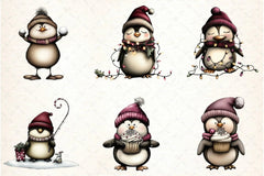 Whimsical Penguin Clipart Bundle - CraftNest - Digital Crafting and Art
