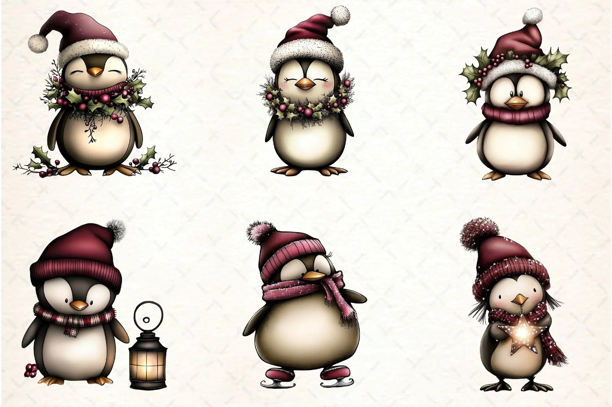 Whimsical Penguin Clipart Bundle - CraftNest - Digital Crafting and Art