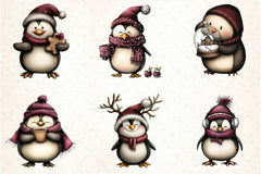 Whimsical Penguin Clipart Bundle - CraftNest - Digital Crafting and Art