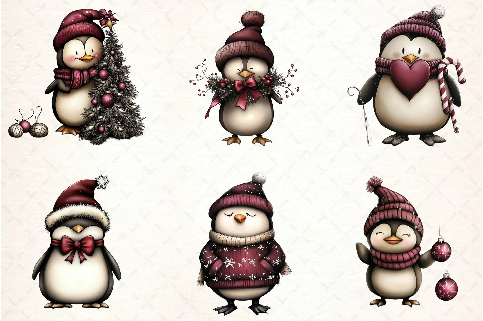 Whimsical Penguin Clipart Bundle - CraftNest - Digital Crafting and Art
