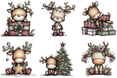 Whimsical Reindeer Clipart Bundle - CraftNest - Digital Crafting and Art