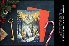 Whimsical Snowy Forests - CraftNest - Digital Crafting and Art