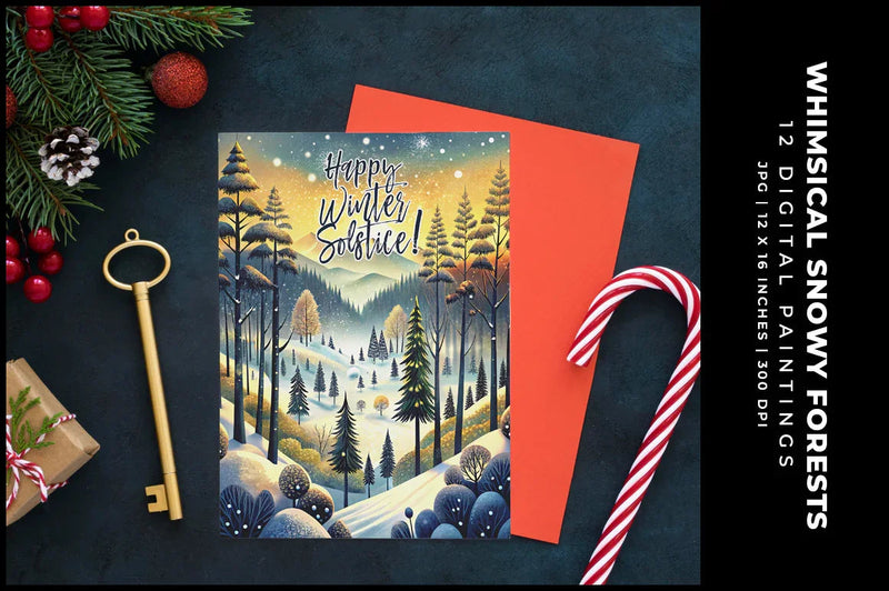 Whimsical Snowy Forests - CraftNest - Digital Crafting and Art