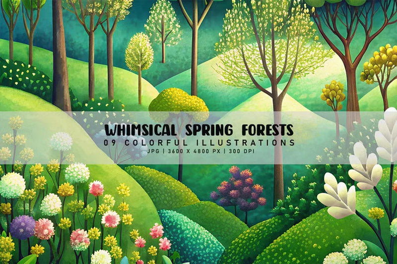 Whimsical Spring Forests - CraftNest - Digital Crafting and Art