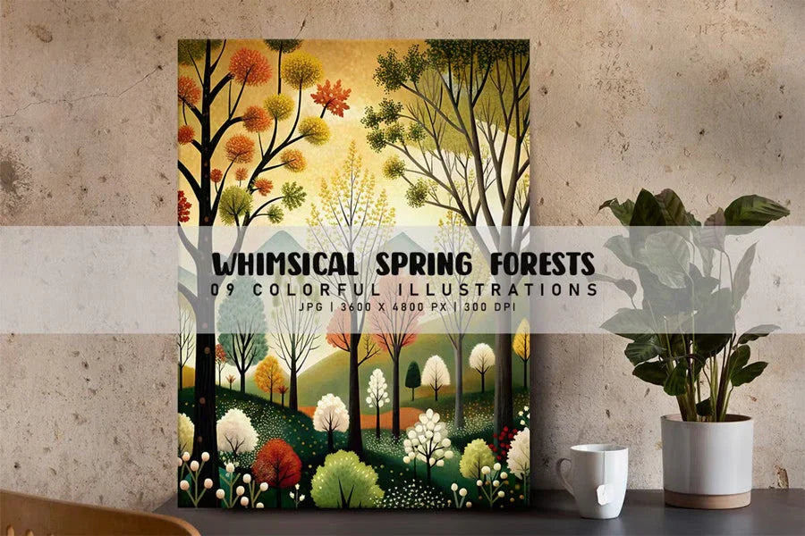 Whimsical Spring Forests - CraftNest - Digital Crafting and Art
