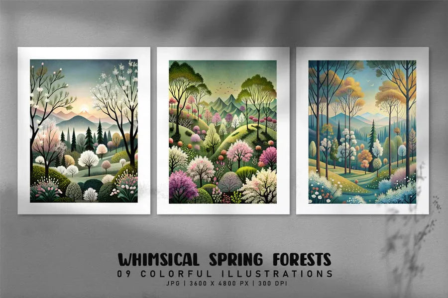 Whimsical Spring Forests - CraftNest - Digital Crafting and Art