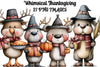 Whimsical Thanksgiving Clipart Bundle