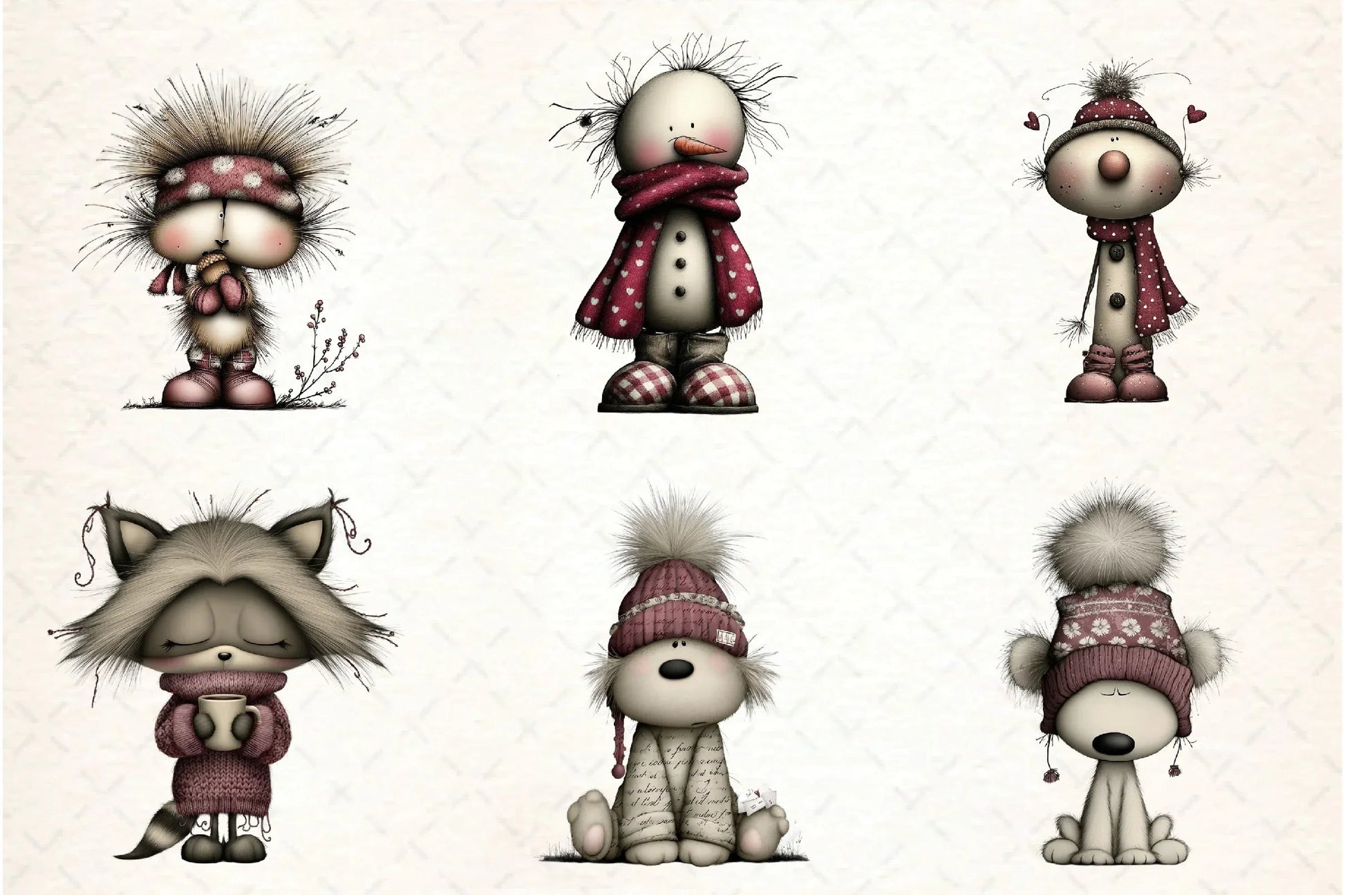 Whimsical Winter Clipart Bundle - CraftNest - Digital Crafting and Art