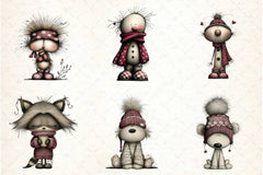 Whimsical Winter Clipart Bundle - CraftNest - Digital Crafting and Art