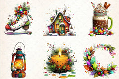 Whimsical Winter Clipart Bundle - CraftNest - Digital Crafting and Art