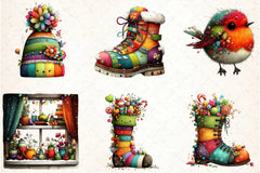 Whimsical Winter Clipart Bundle - CraftNest - Digital Crafting and Art
