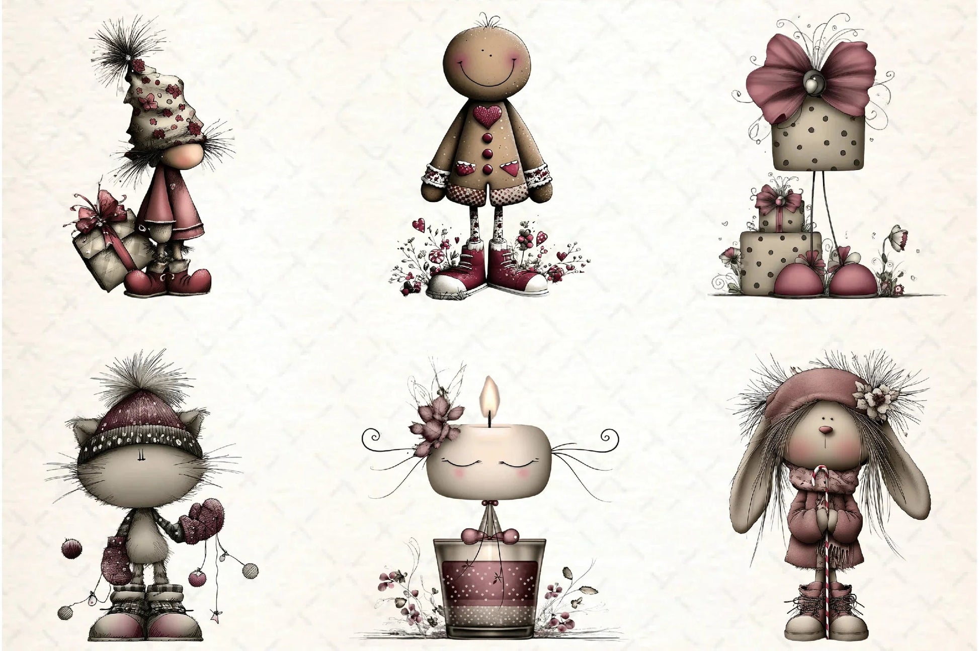 Whimsical Winter Clipart Bundle - CraftNest - Digital Crafting and Art