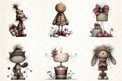 Whimsical Winter Clipart Bundle - CraftNest - Digital Crafting and Art