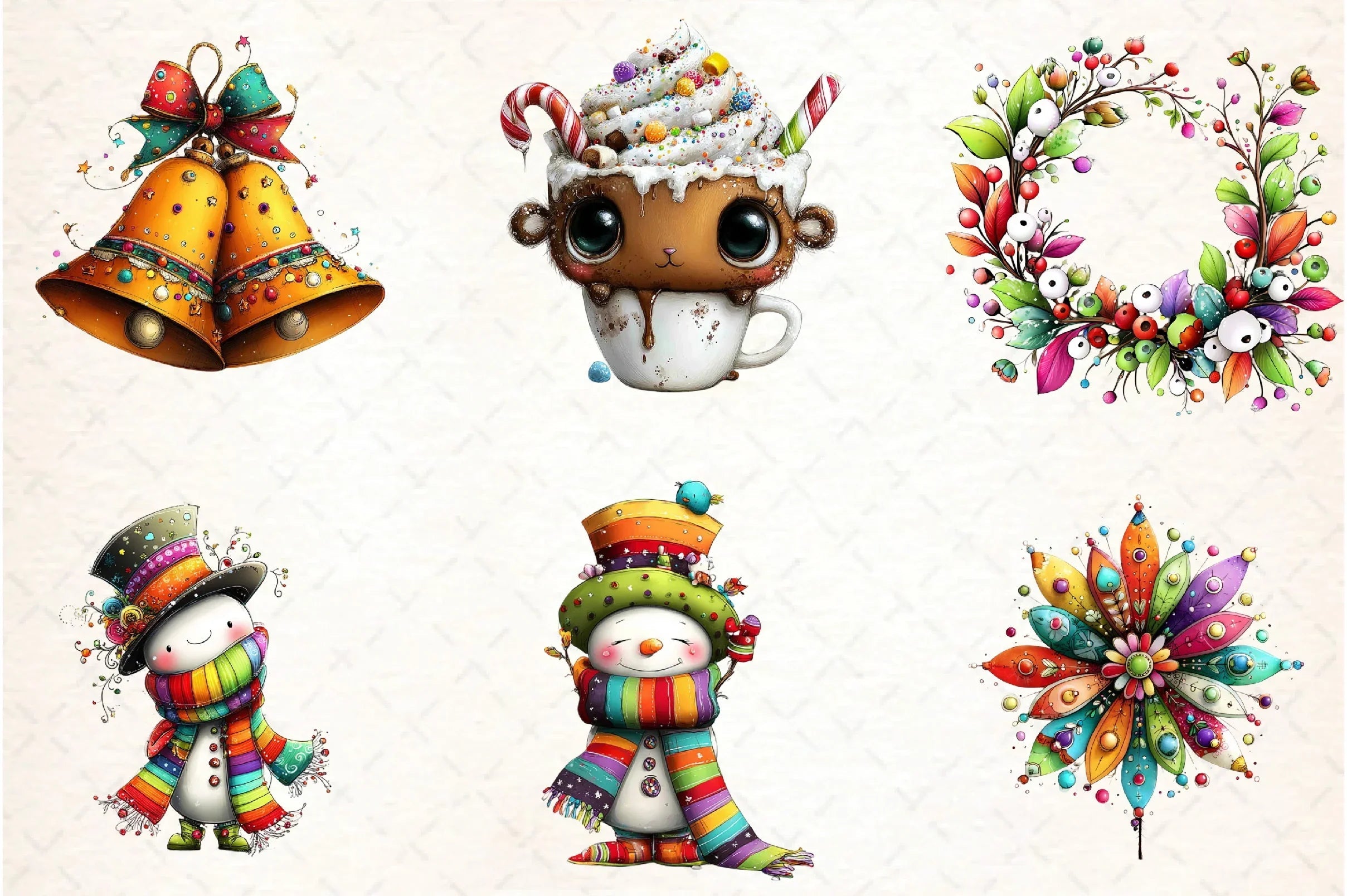 Whimsical Winter Clipart Bundle - CraftNest - Digital Crafting and Art
