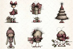 Whimsical Winter Clipart Bundle - CraftNest - Digital Crafting and Art