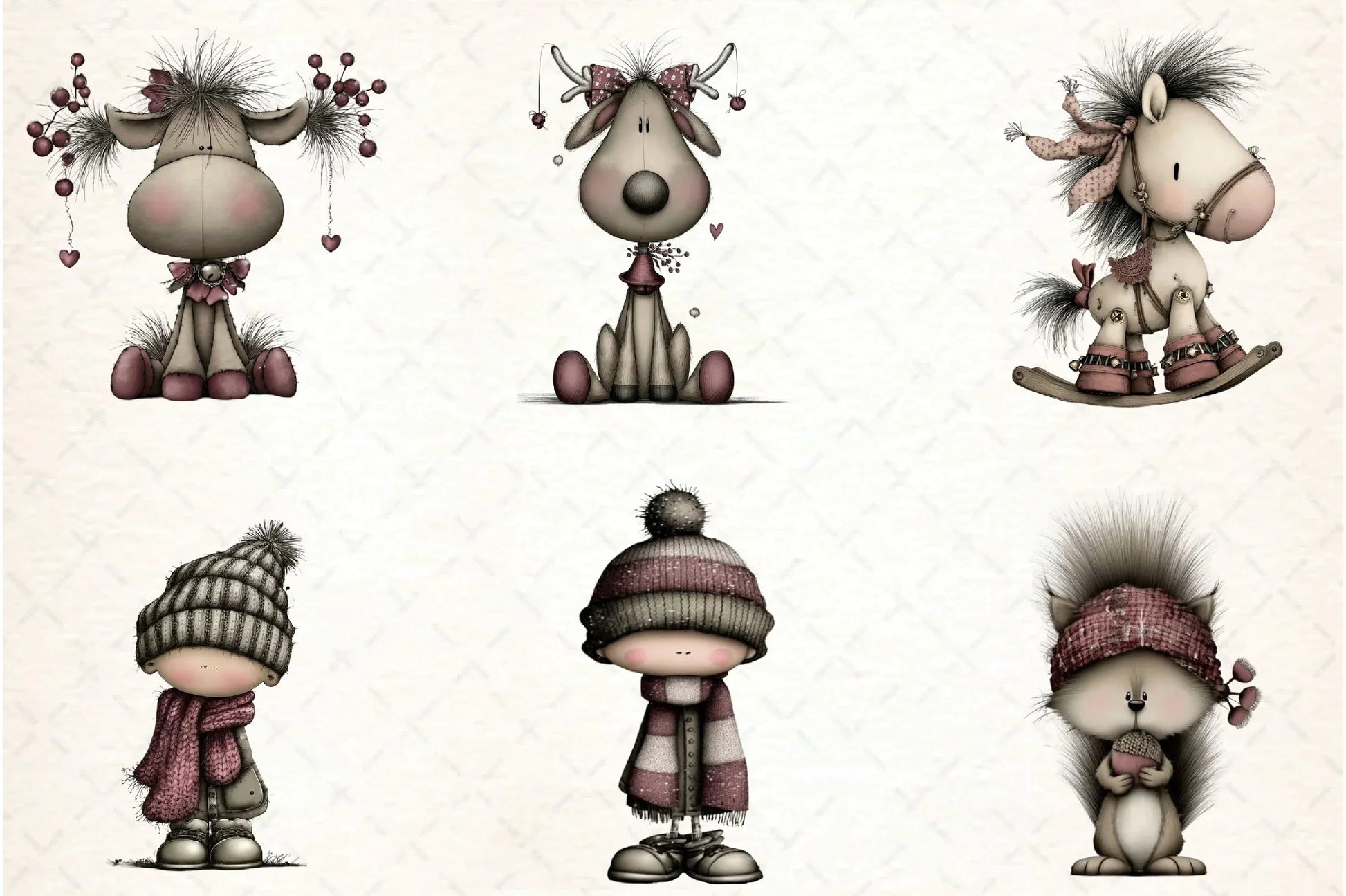 Whimsical Winter Clipart Bundle - CraftNest - Digital Crafting and Art